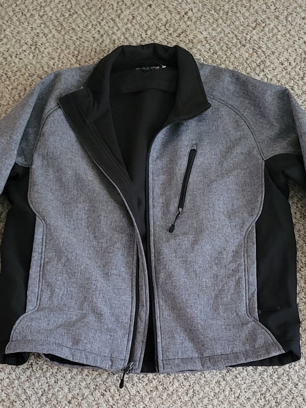 Kirkland Signature Gray and Black Softshell Performance Jacket
